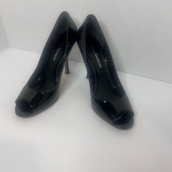 Sexy black patent Enzo Angiolini Heels - Picture 9 of 13